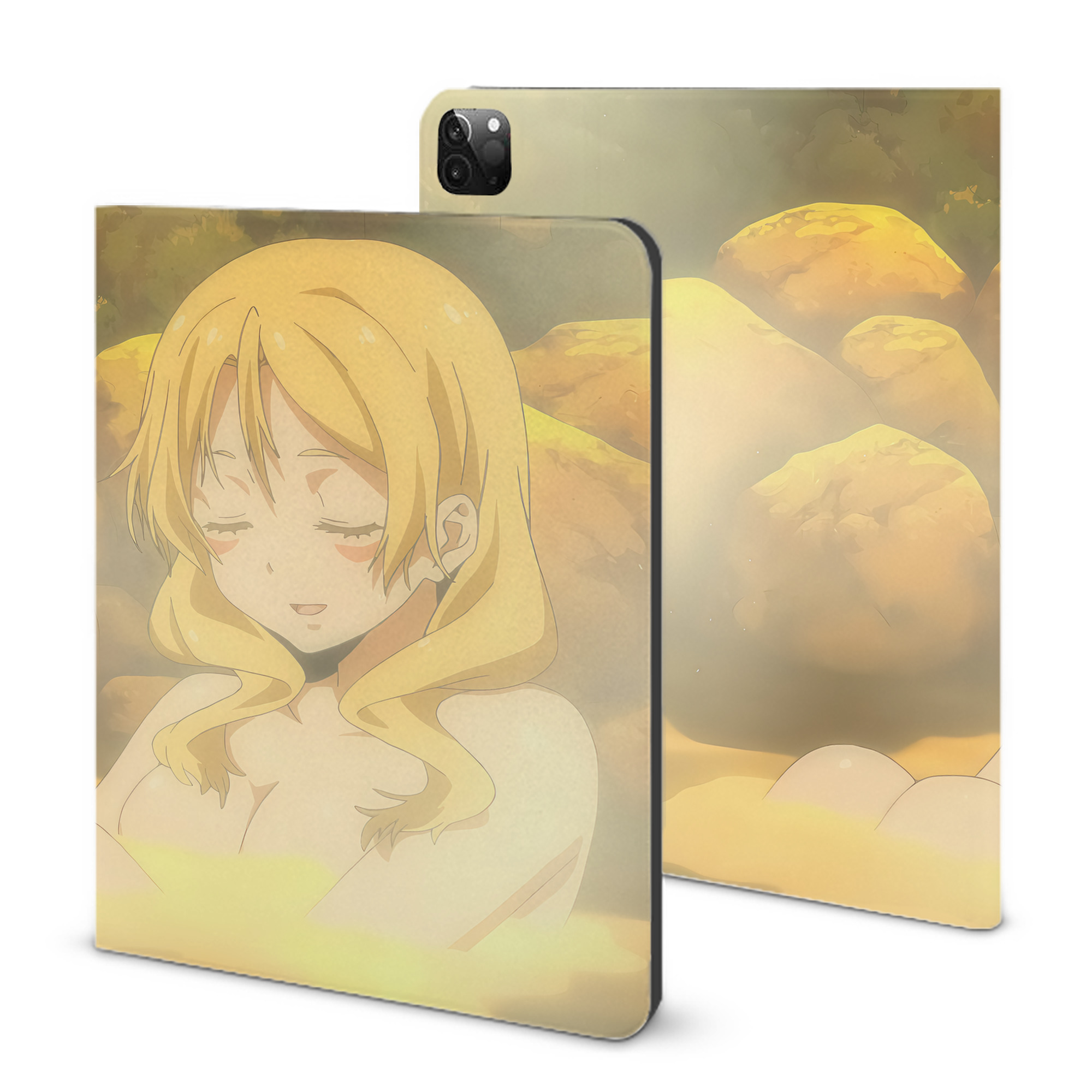 （画像用） 転スラ Regarding Reincarnated to Slime IPadケース ペンホルダー付き ブックスタイルデザイン